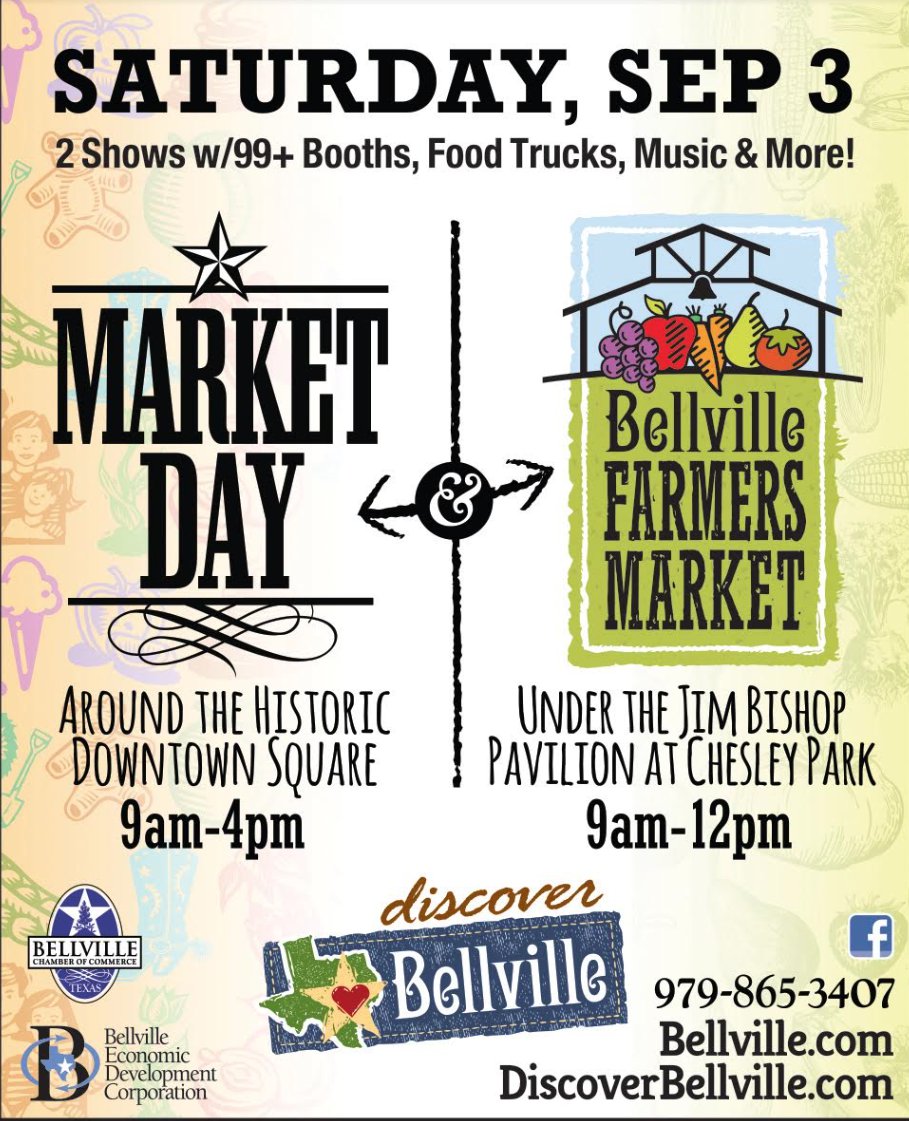 Market Day in Downtown Bellville Insite Brazos Valley Magazine — Be